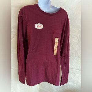 Urban Pipeline Maroon Long Sleeve Shirt